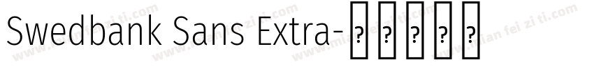 Swedbank Sans Extra字体转换
